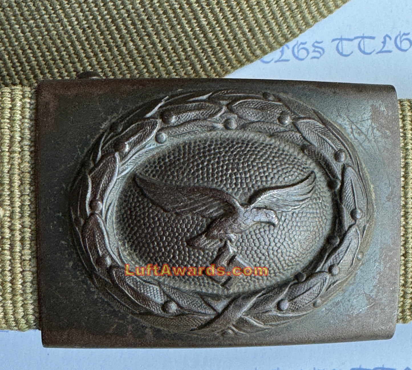 Tropical Web Belt Complete w/Buckle and D Ring Luftwaffe