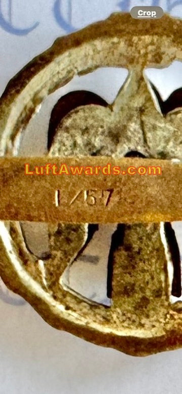 Luftwaffe Silver Bomber Clasp L/57 Boerger & Co Cased
