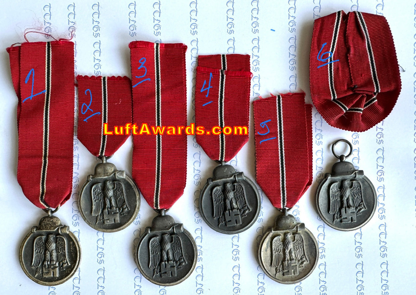 Eastern Front Medals Sold Individually (Contact us for single or multiple pricing)