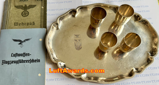 X-SOLD  NJG Victory Cups (4), Tray, Wehrpass, Ausweis, 19 Combat Kills, MORE