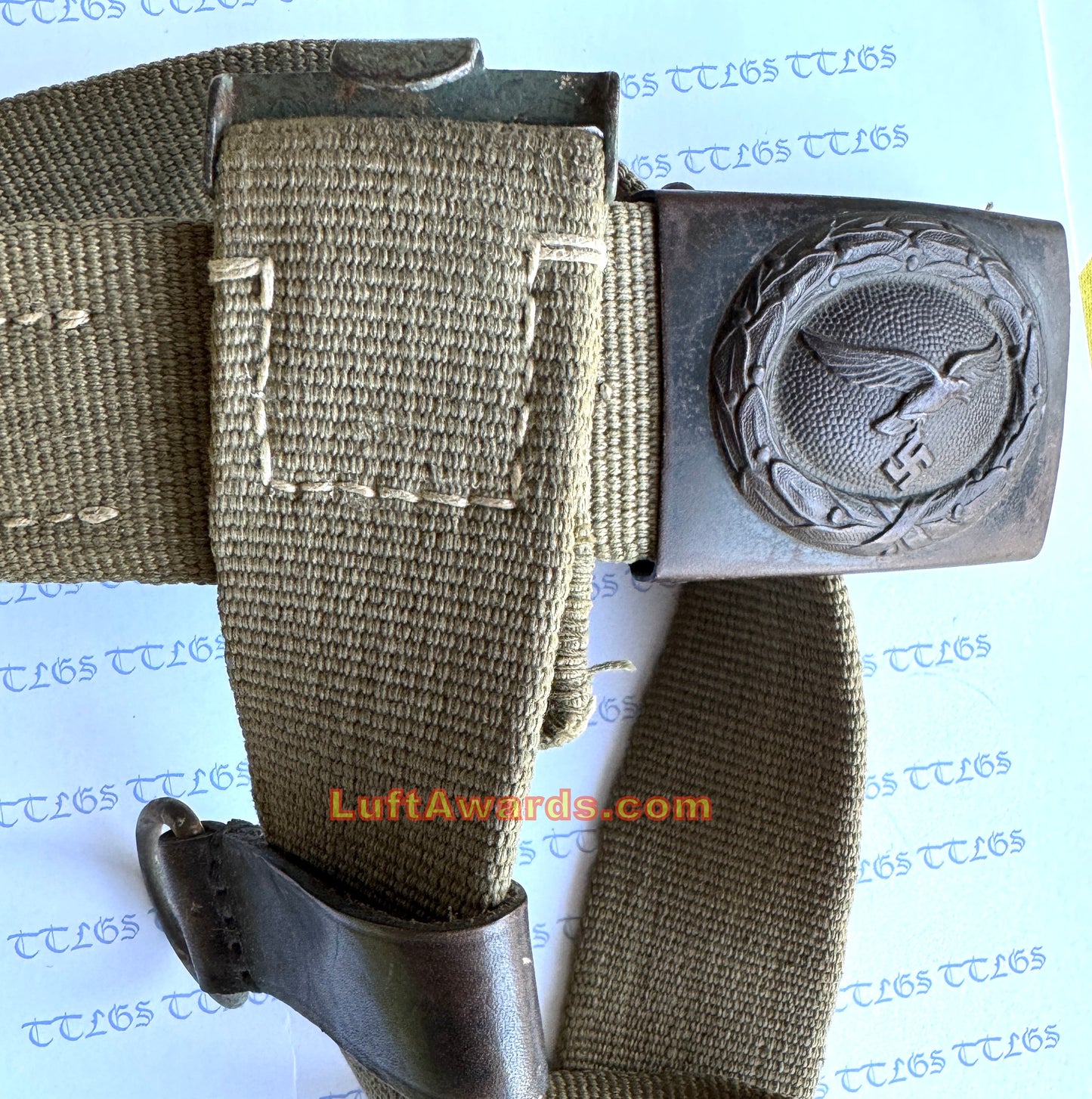 Tropical Web Belt Complete w/Buckle and D Ring Luftwaffe