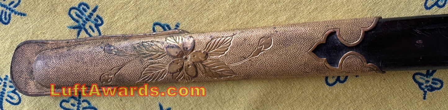 Japanese WWII Naval Officer's Sword EXC++ Clean Blade/Scabbard