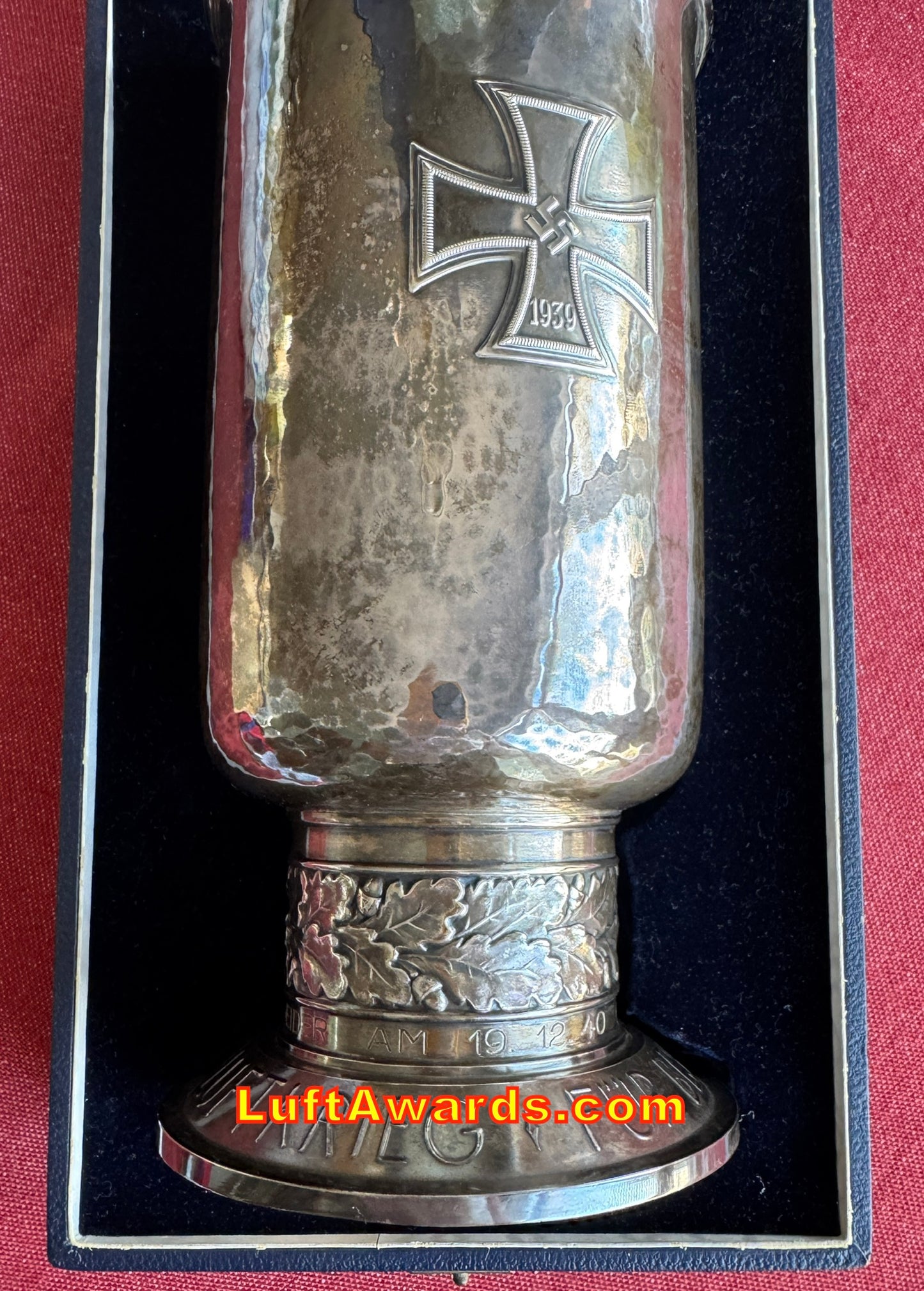 A CASED Honor Goblet 20 Kills 835 Silver Battle of Britain ACE ALL Documents AND Orig Photos