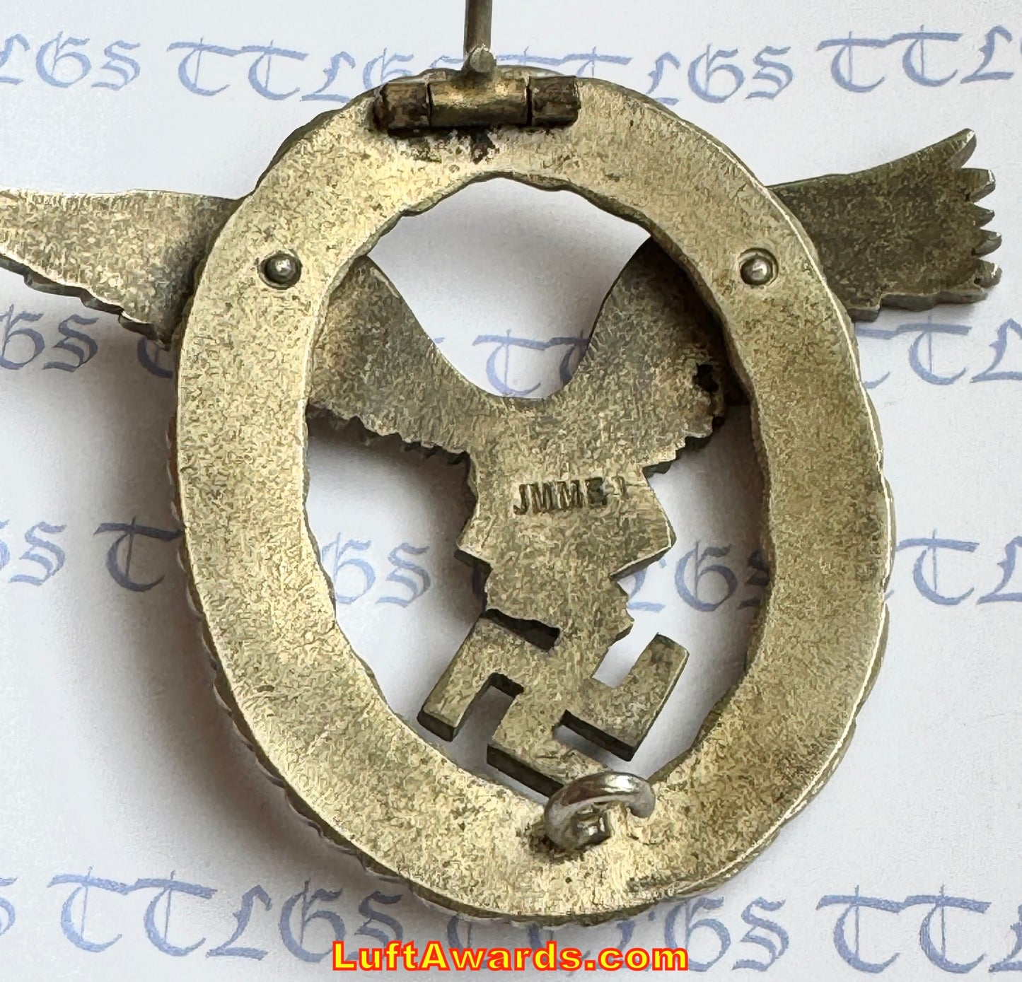 Luftwaffe Pilot Flugzeugfuhrer Badge on Juncker Parts