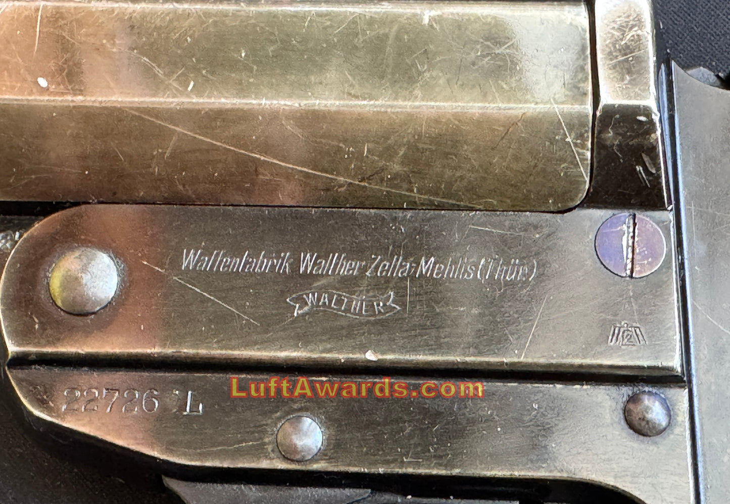 Leuchtpistole 34 Walther Flare Gun Typical Luftwaffe Carry
