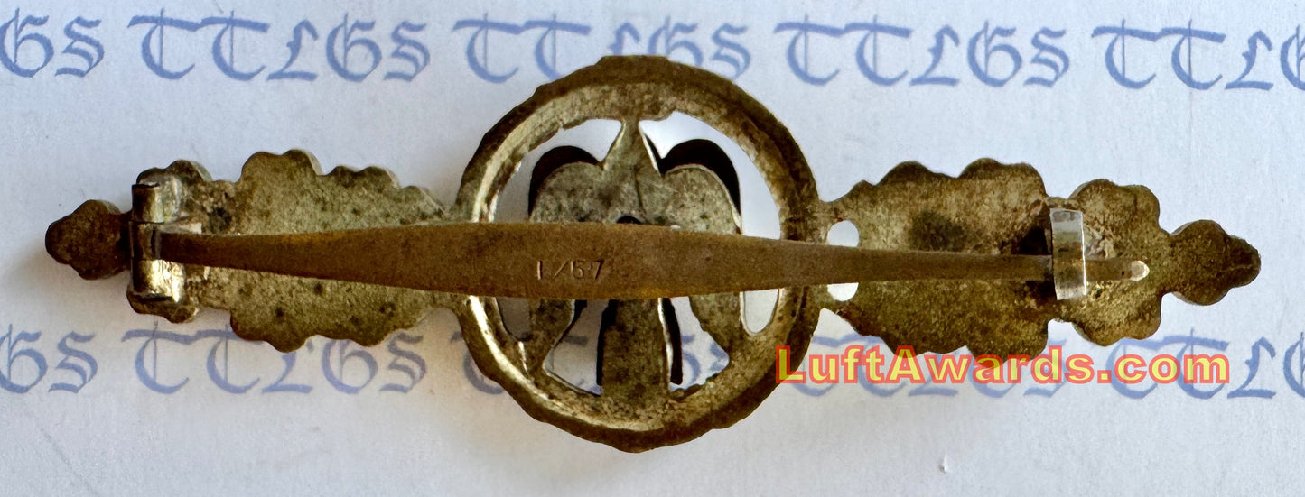 Luftwaffe Silver Bomber Clasp L/57 Boerger & Co Cased