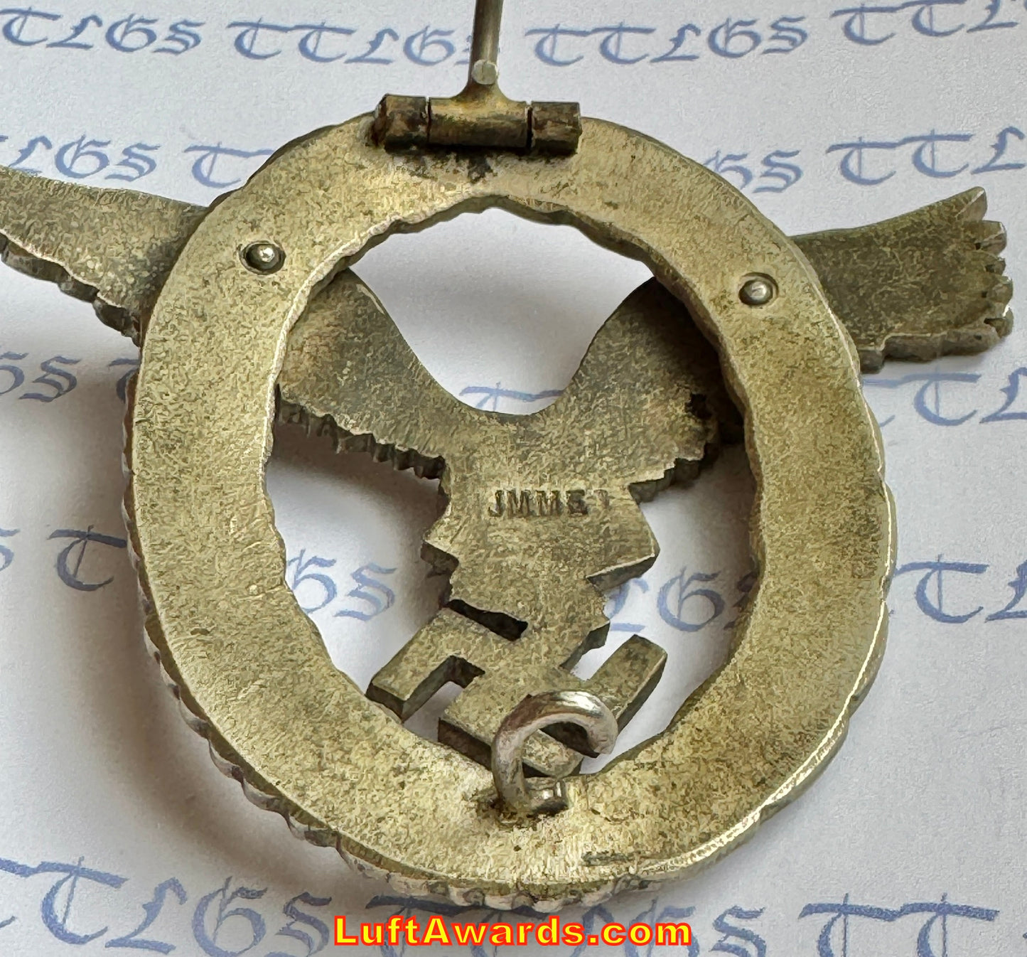 Luftwaffe Pilot Flugzeugfuhrer Badge on Juncker Parts