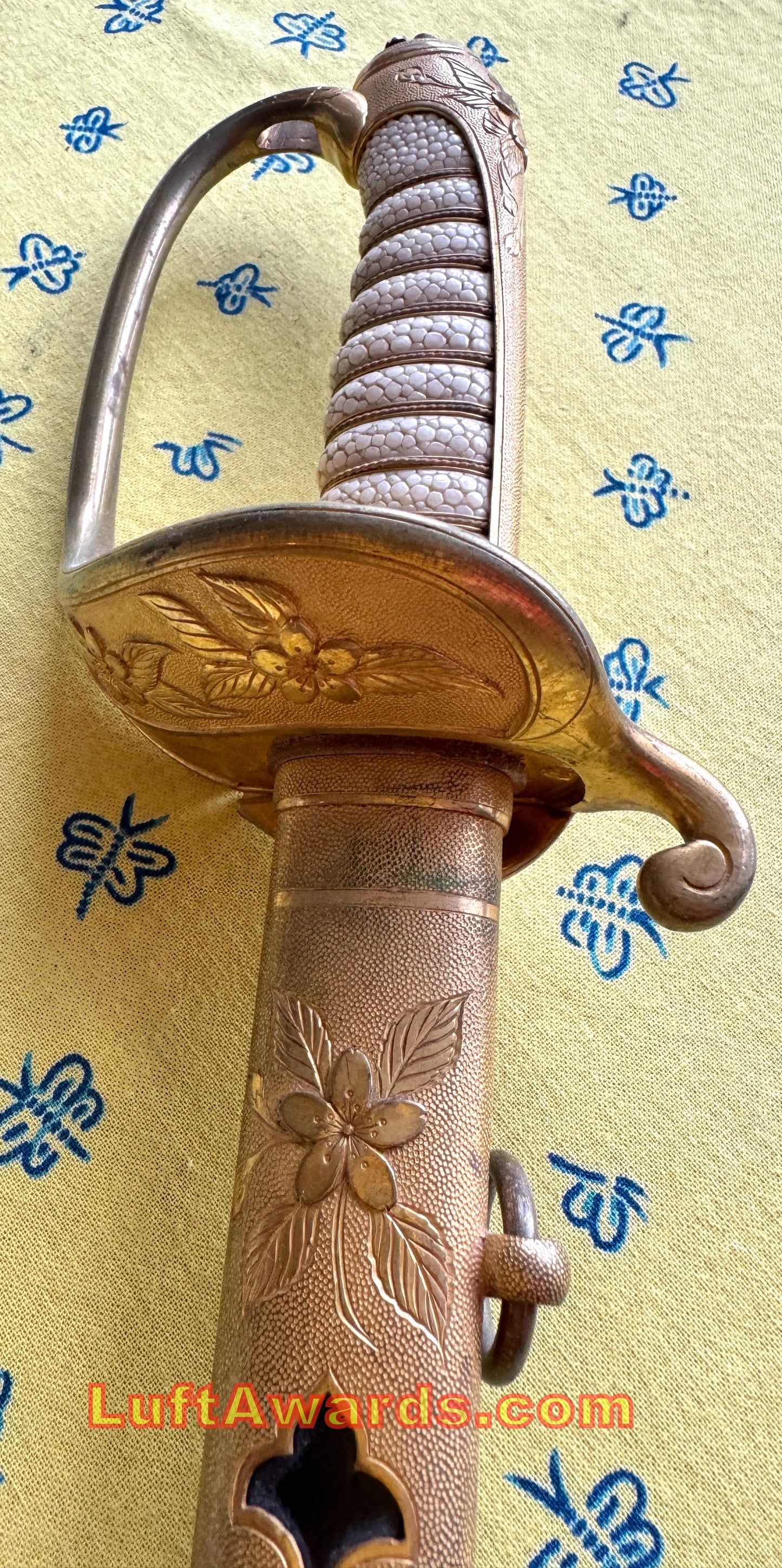 Japanese WWII Naval Officer's Sword EXC++ Clean Blade/Scabbard