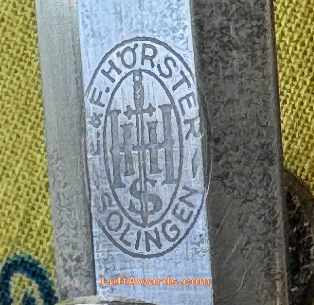 Armee Dagger E F Horster Solingen