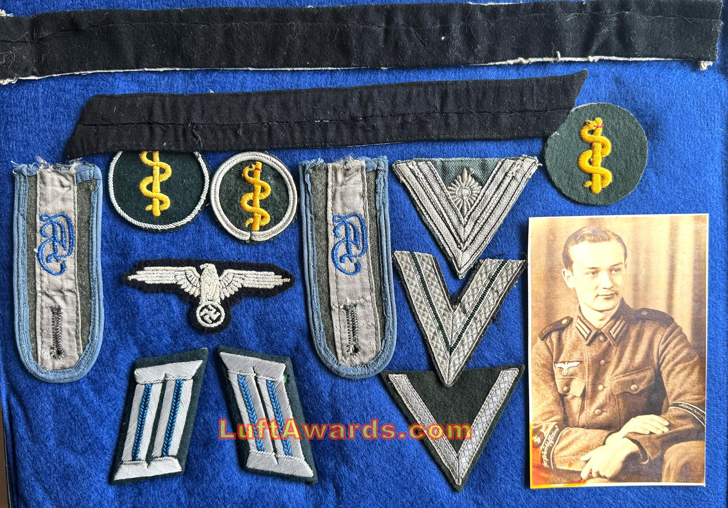 A Führerhauptquartiere Großdeutschland Officer Cuff Title  (Fuhrer Headquarters!) Grouping Complete Set